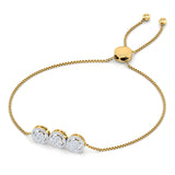 The Ivory Seven Stone Adjustable Diamond Bracelet