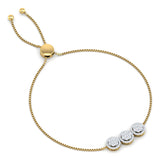 The Ivory Seven Stone Adjustable Diamond Bracelet