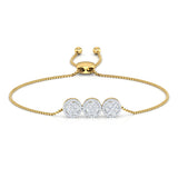 The Ivory Seven Stone Adjustable Diamond Bracelet