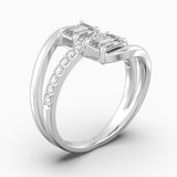 The Akin Emerald Cut - White Gold / 0.5 ct - Evermore Diamonds