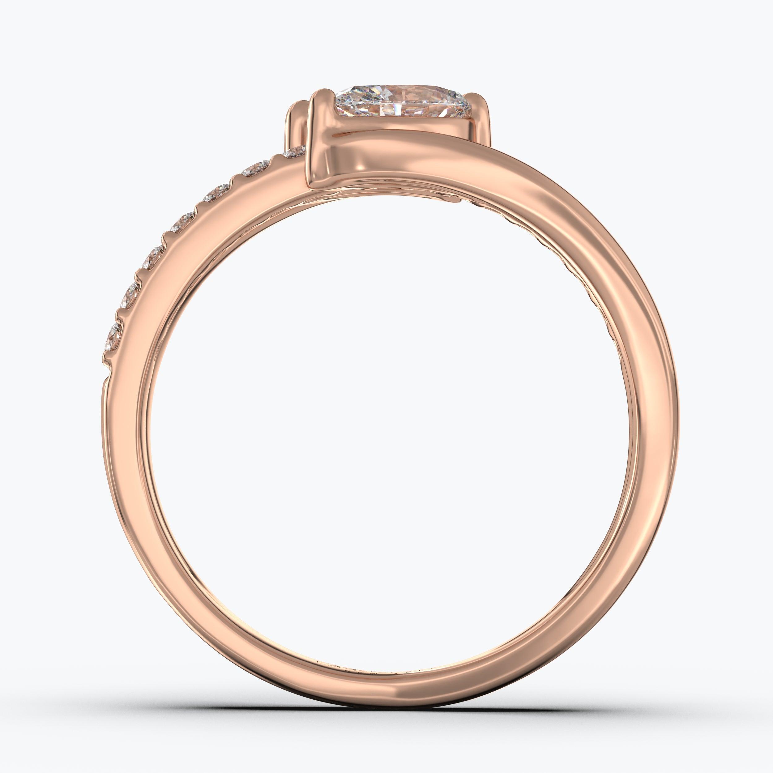 The Akin Marquise Cut - Rose Gold / 0.5 ct - Evermore Diamonds