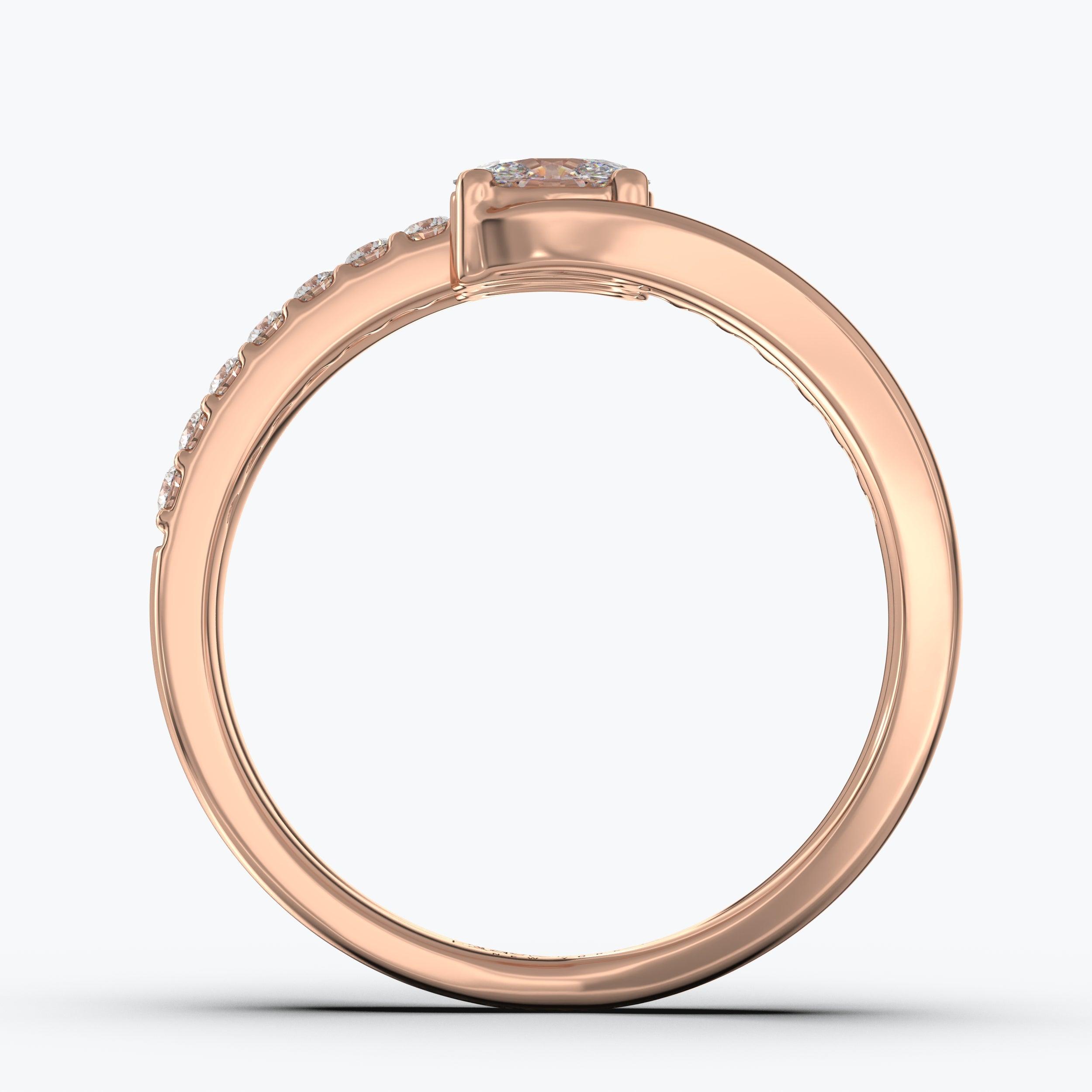 The Akin Oval Cut - Rose Gold / 0.5 ct - Evermore Diamonds