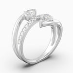 The Akin Pear Cut - White Gold / 0.5 ct - Evermore Diamonds