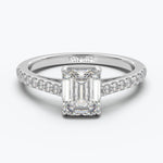 The Aloft Emerald Cut - White Gold / 0.5 ct - Evermore Diamonds