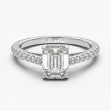 The Aloft Emerald Cut - White Gold / 0.5 ct - Evermore Diamonds