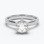 The Alto Round Brilliant - White Gold / 0.5 ct - Evermore Diamonds