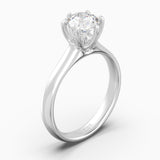 The Alto Round Brilliant - White Gold / 0.5 ct - Evermore Diamonds