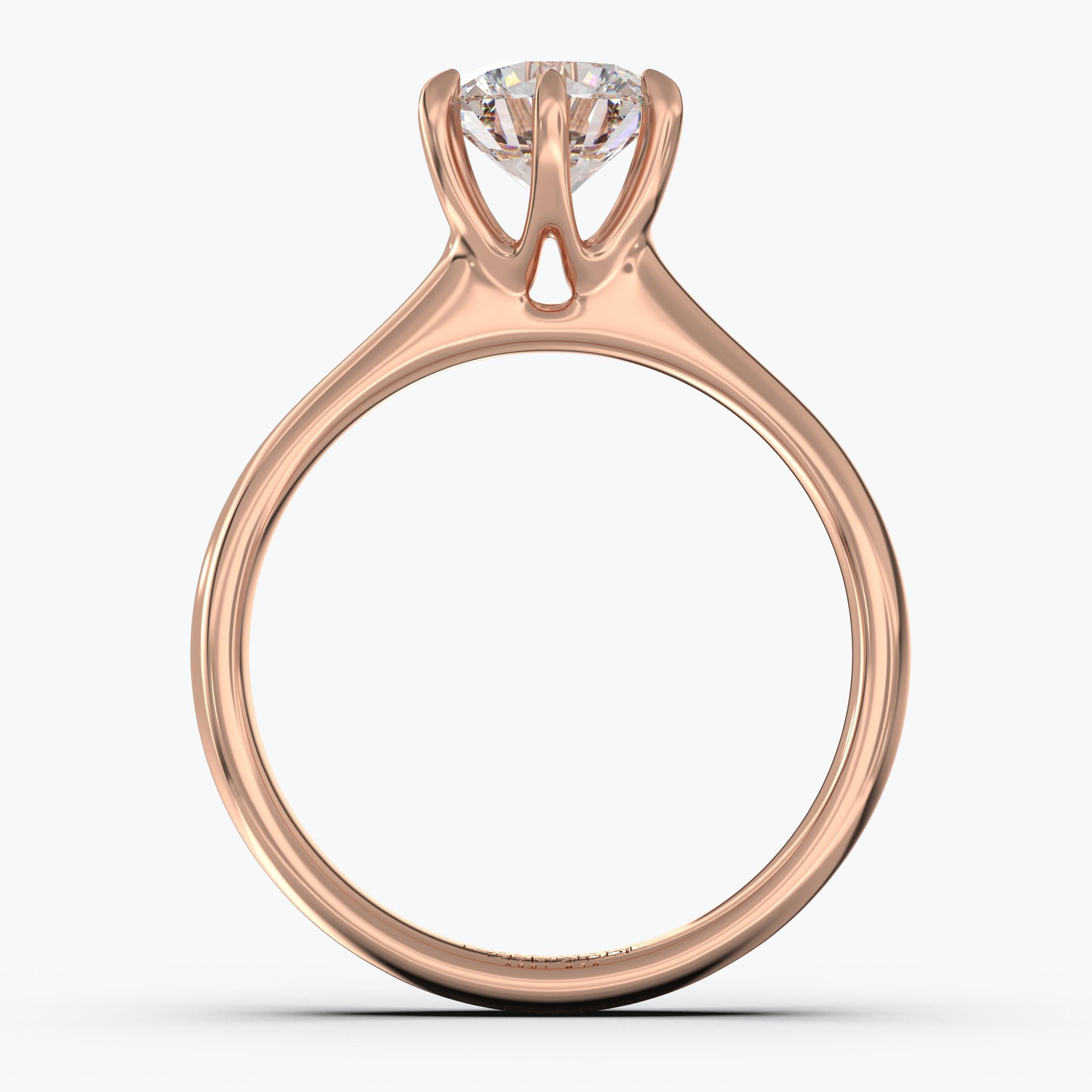 The Alto Round Brilliant - Rose Gold / 0.5 ct - Evermore Diamonds