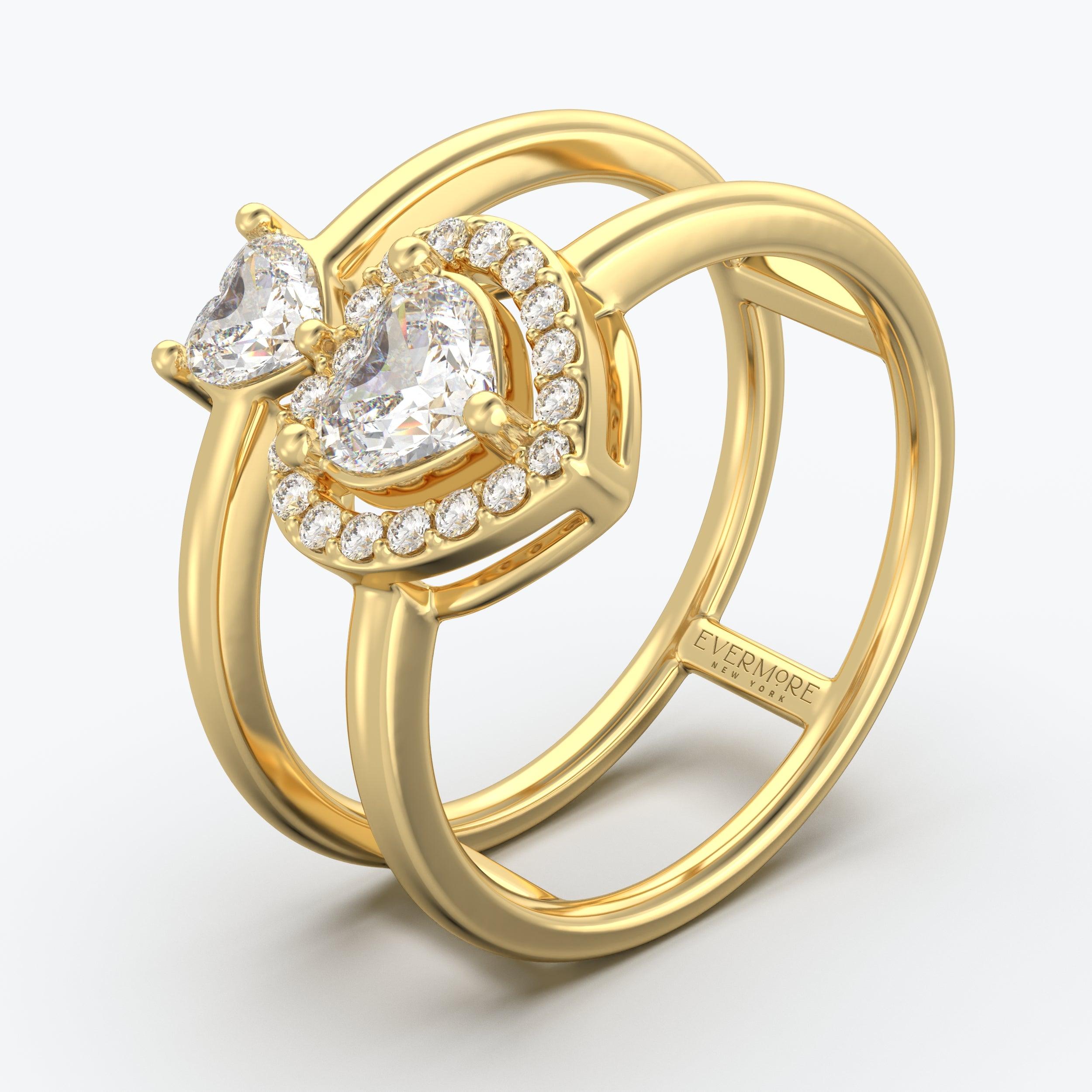 The Binary Heart Cut - Yellow Gold / 0.5 ct - Evermore Diamonds