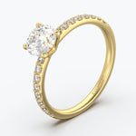 The Bridge Round Brilliant - Yellow Gold / 0.5 ct - Evermore Diamonds