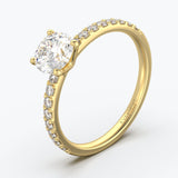 The Bridge Round Brilliant - Yellow Gold / 0.5 ct - Evermore Diamonds