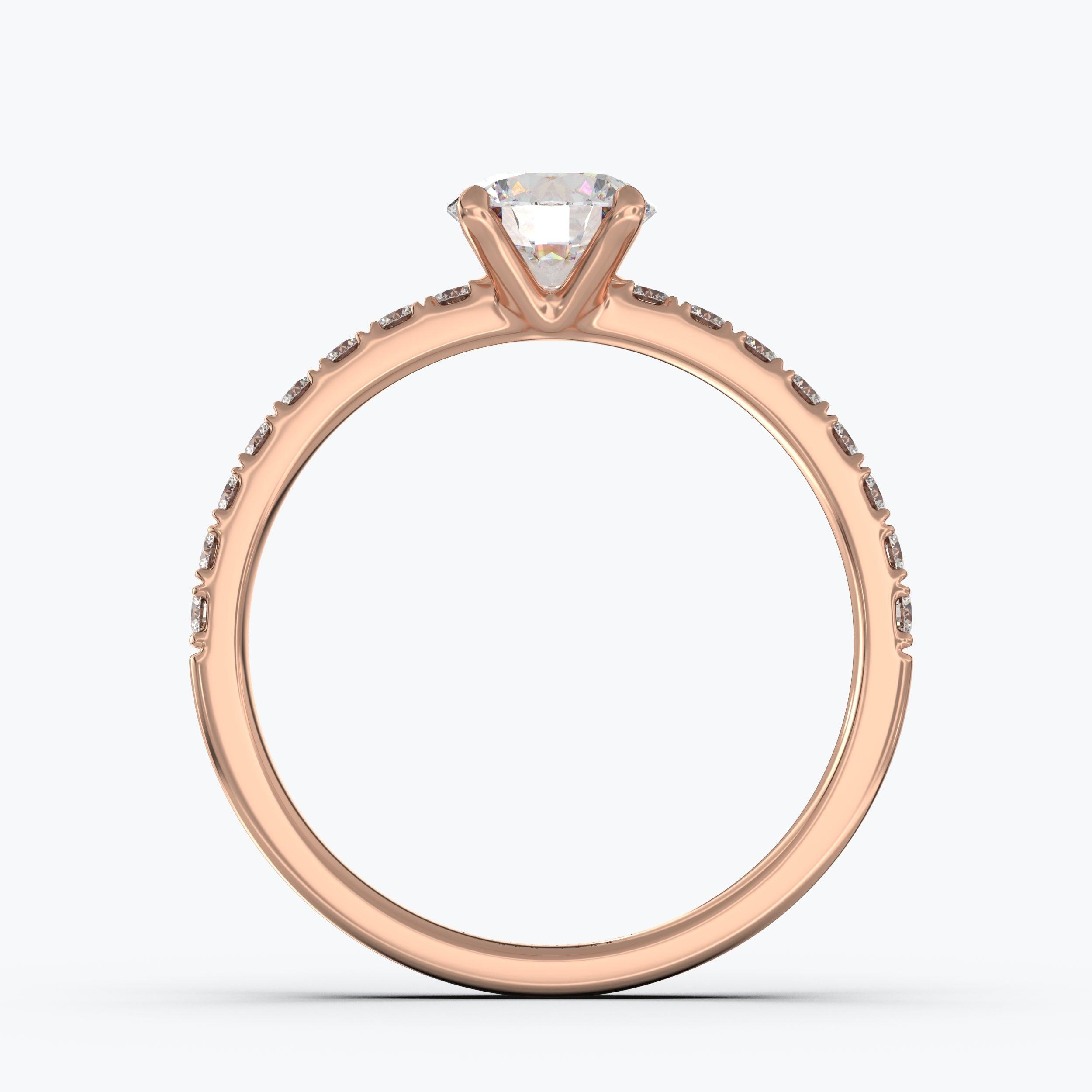 The Bridge Round Brilliant - Rose Gold / 0.5 ct - Evermore Diamonds