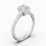 The Crown Asscher Cut - White Gold / 0.5 ct - Evermore Diamonds