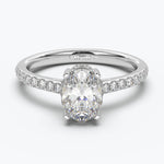 The Crown Oval Cut - White Gold / 0.5 ct - Evermore Diamonds