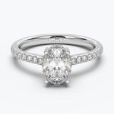 The Crown Oval Cut - White Gold / 0.5 ct - Evermore Diamonds