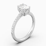 The Crown Oval Cut - White Gold / 0.5 ct - Evermore Diamonds