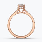 The Crown Oval Cut - Rose Gold / 0.5 ct - Evermore Diamonds