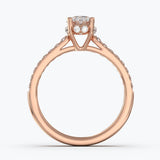 The Crown Oval Cut - Rose Gold / 0.5 ct - Evermore Diamonds