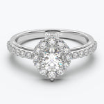 The Cupcake Round Brilliant Halo - White Gold / 0.5 ct - Evermore Diamonds