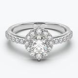 The Cupcake Round Brilliant Halo - White Gold / 0.5 ct - Evermore Diamonds