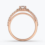 The Cupcake Round Brilliant Halo - Rose Gold / 0.5 ct - Evermore Diamonds