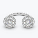 The Dos Round Brilliant - White Gold / 0.5 ct - Evermore Diamonds