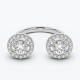 The Dos Round Brilliant - White Gold / 0.5 ct - Evermore Diamonds