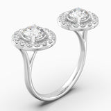 The Dos Round Brilliant - White Gold / 0.5 ct - Evermore Diamonds