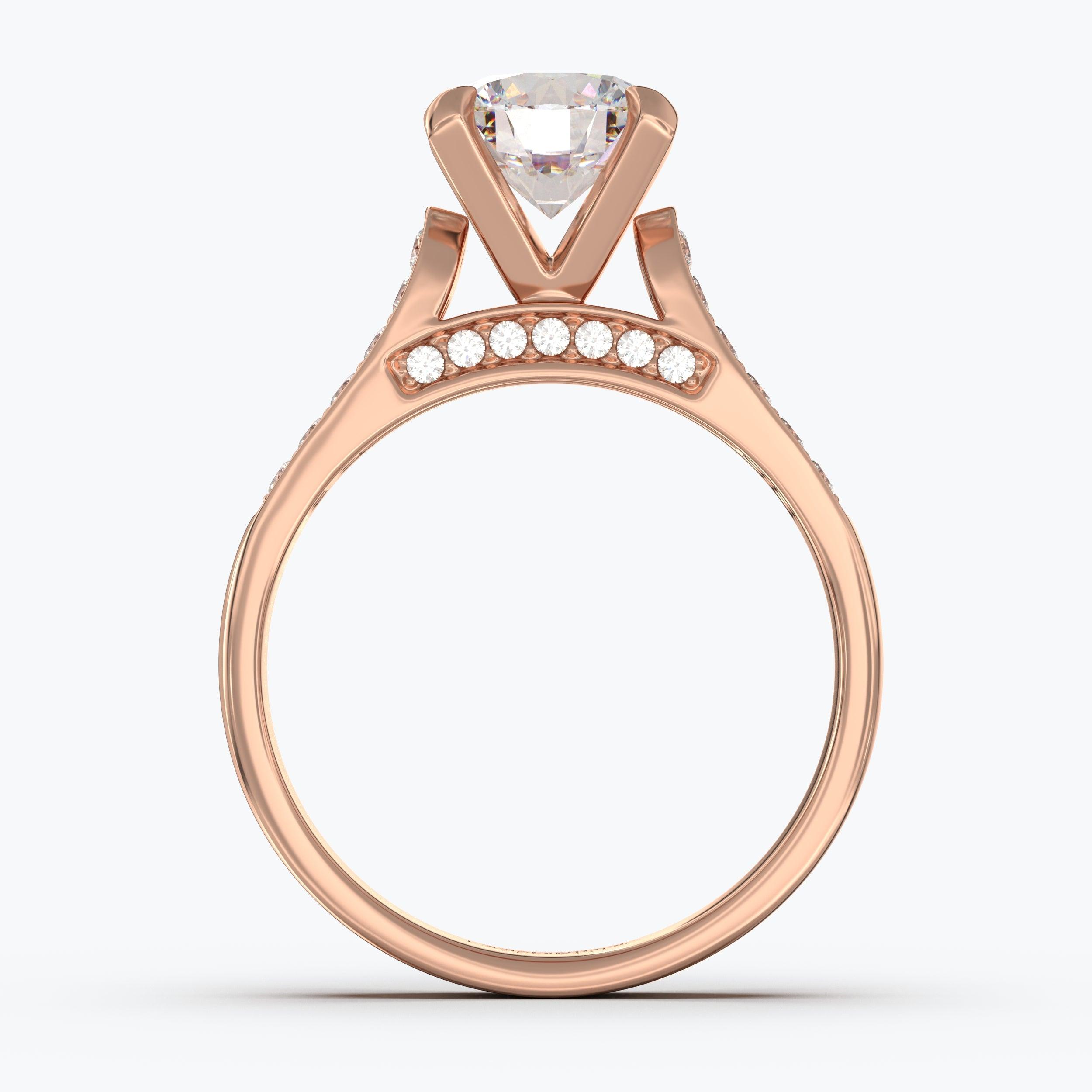 The Eleve Round Brilliant - Rose Gold / 0.5 ct - Evermore Diamonds