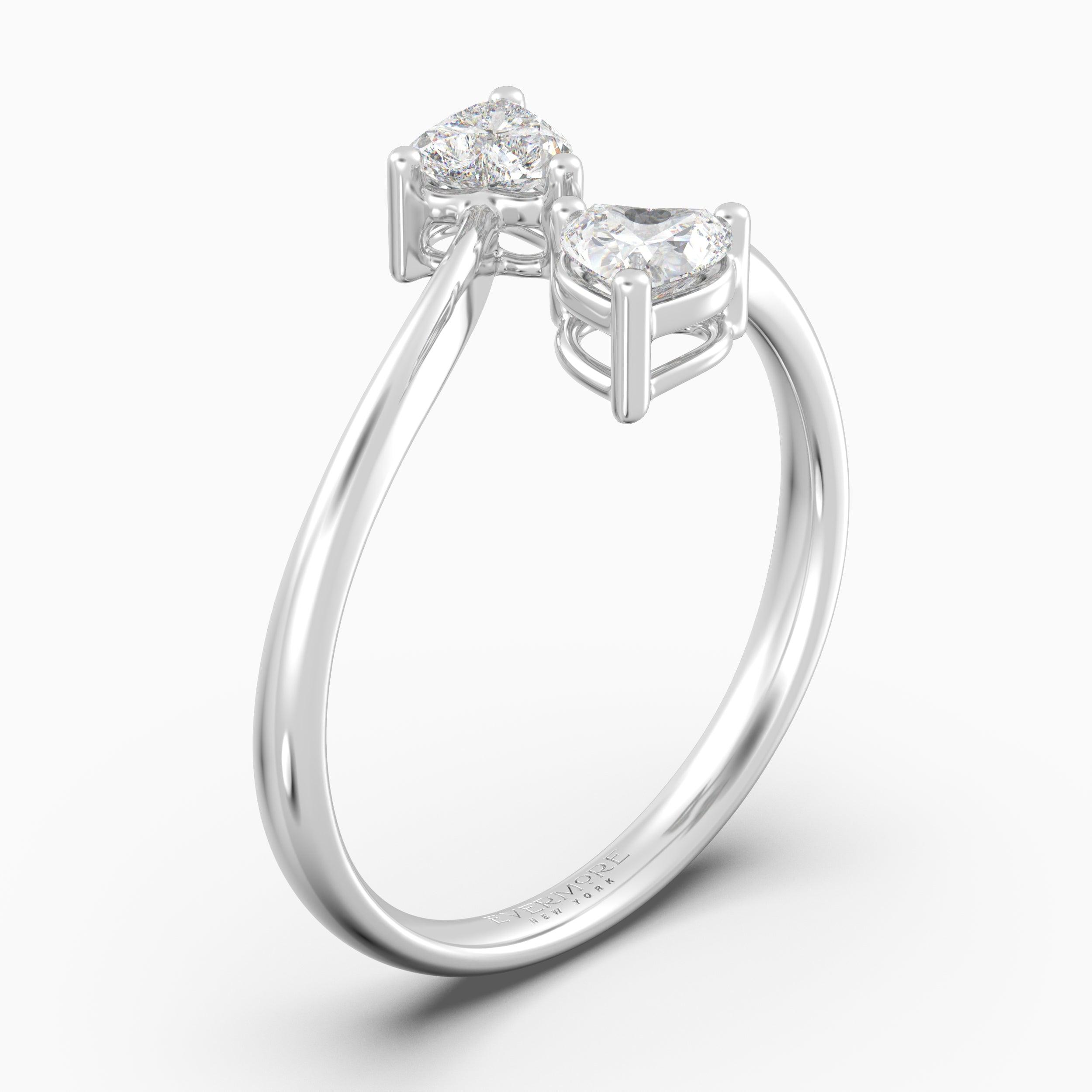 The Emote Heart Cut - White Gold / 0.5 ct - Evermore Diamonds