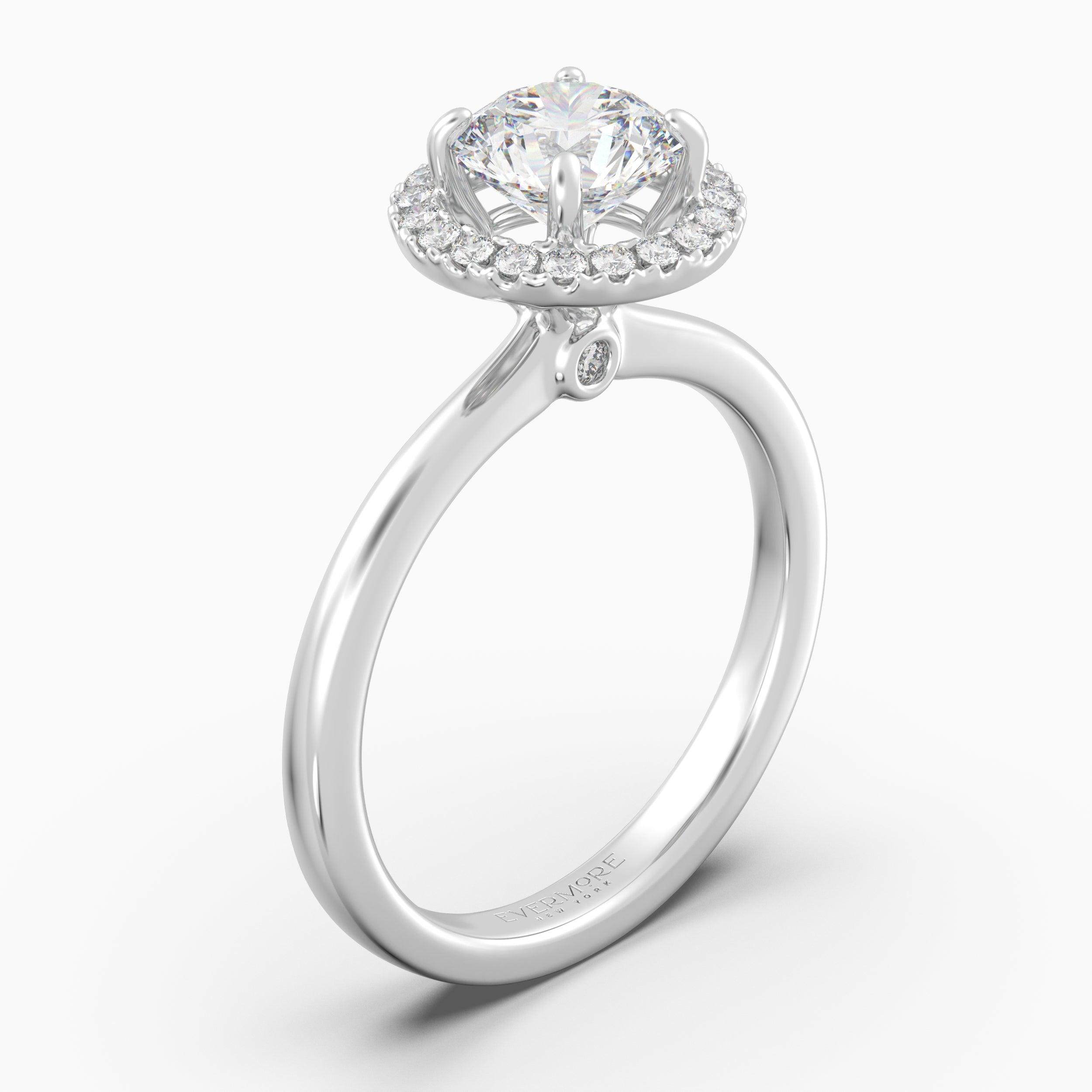 The Fabled Round Brilliant Halo - White Gold / 0.5 ct - Evermore Diamonds