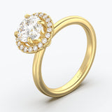 The Fabled Round Brilliant Halo - Yellow Gold / 0.5 ct - Evermore Diamonds