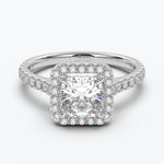 The Gabriel Cushion Cut Halo - White Gold / 0.5 ct - Evermore Diamonds