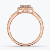 The Gabriel Heart Cut Halo - Rose Gold / 0.5 ct - Evermore Diamonds