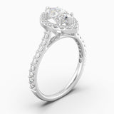 The Gabriel Marquise Cut Halo - White Gold / 0.5 ct - Evermore Diamonds