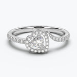 The Scut Heart Cut - White Gold / 0.5 ct - Evermore Diamonds