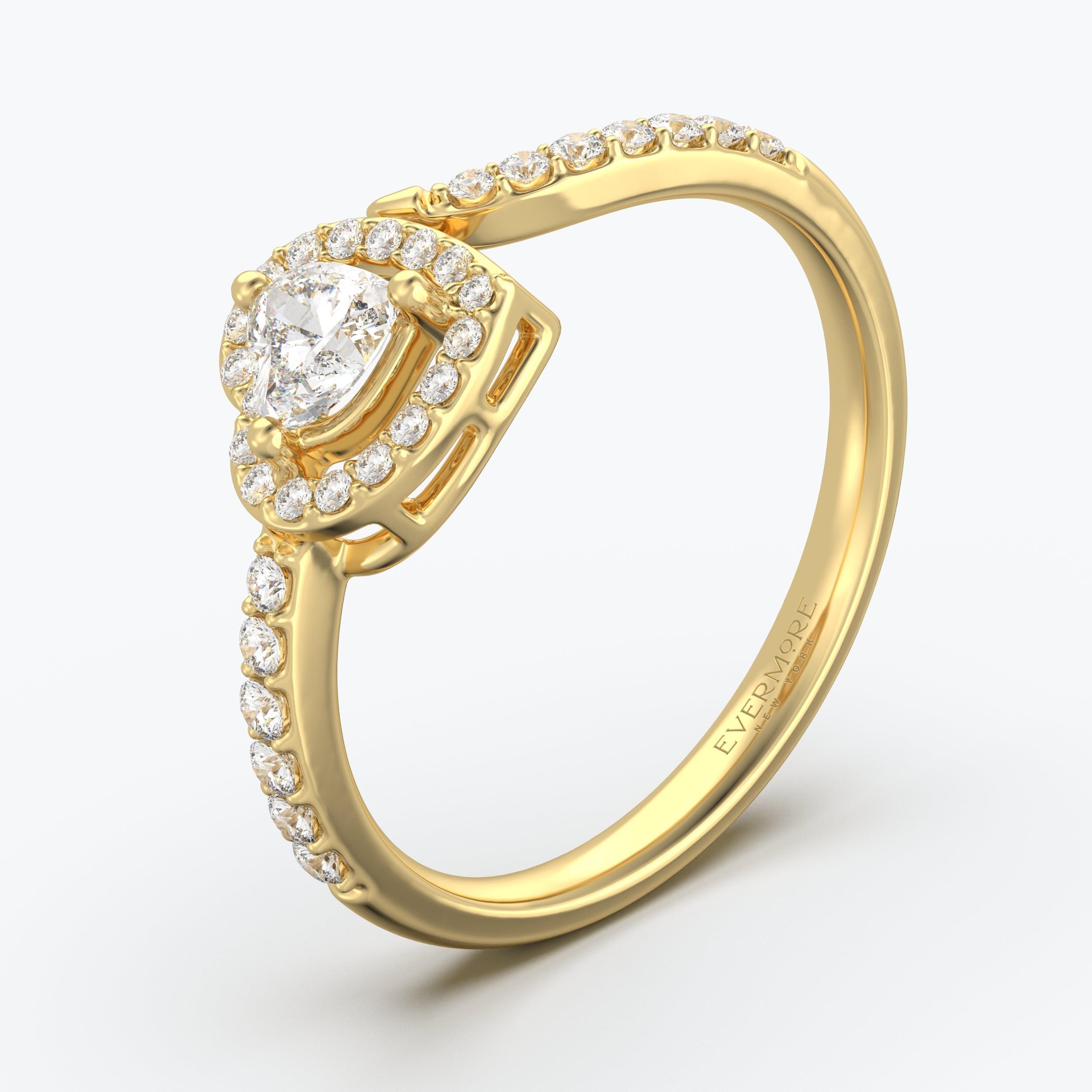 The Scut Heart Cut - Yellow Gold / 0.5 ct - Evermore Diamonds