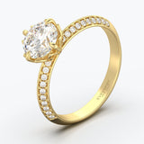 The Sharp Round Brilliant - Yellow Gold / 0.5 ct - Evermore Diamonds