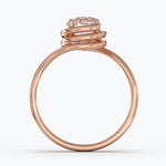 The Spiral Round Brilliant - Rose Gold / 0.5 ct - Evermore Diamonds