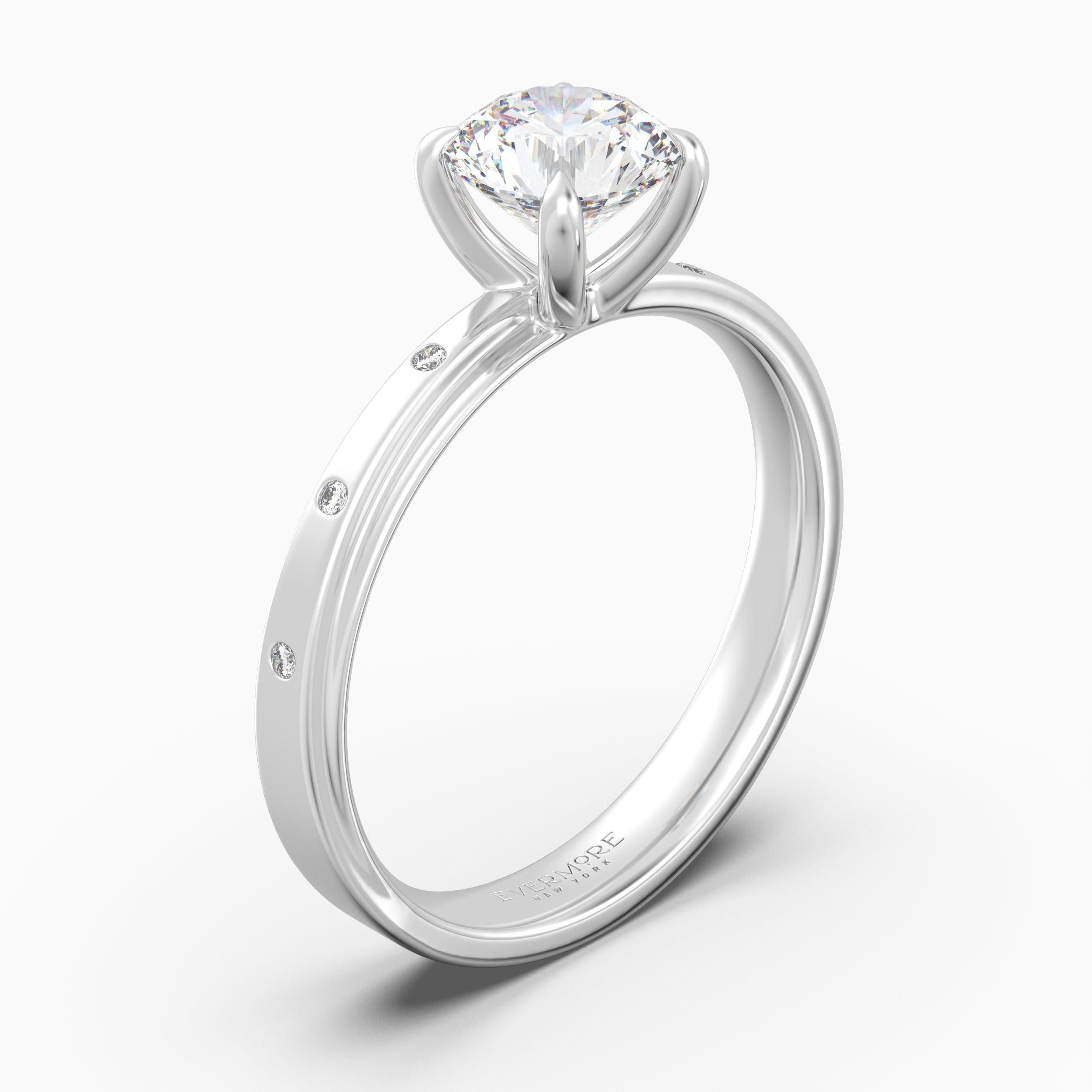 The Stars Round Brilliant - White Gold / 0.5 ct - Evermore Diamonds