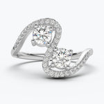 The Twirl Round Brilliant - White Gold / 0.5 ct - Evermore Diamonds