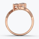 The Twirl Round Brilliant - Rose Gold / 0.5 ct - Evermore Diamonds